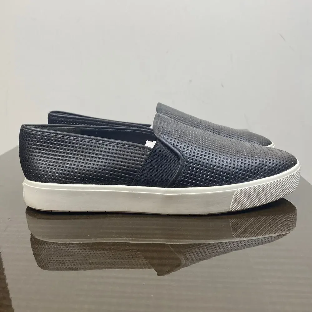 Vince Blair Slip On Perforated Leather Slip On Sneakers Women's 8M